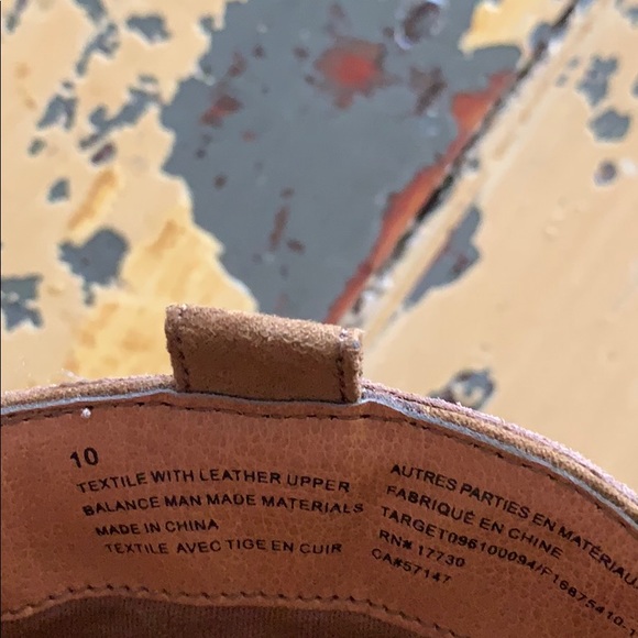 💥 FAUX SUEDE ANKLE BOOTS SZ 10 - Picture 7 of 8